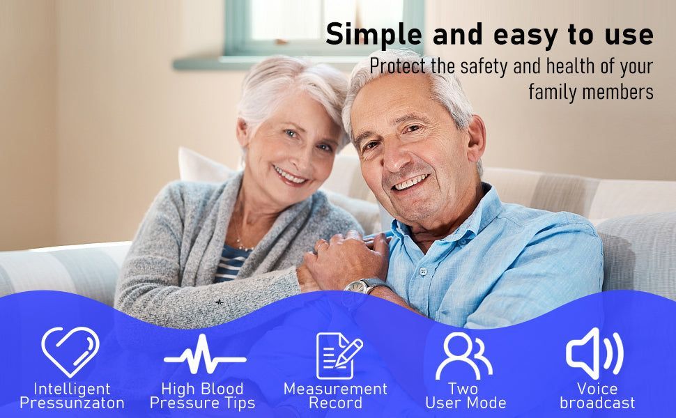 𝐀𝐮𝐭𝐨𝐦𝐚𝐭𝐢𝐜 𝐖𝐫𝐢𝐬𝐭 𝐁𝐏 𝐌𝐨𝐧𝐢𝐭𝐨𝐫™ - Clinically Accurate w/ Large Backlit Display, Adjustable Cuff, Voice Broadcast & Case